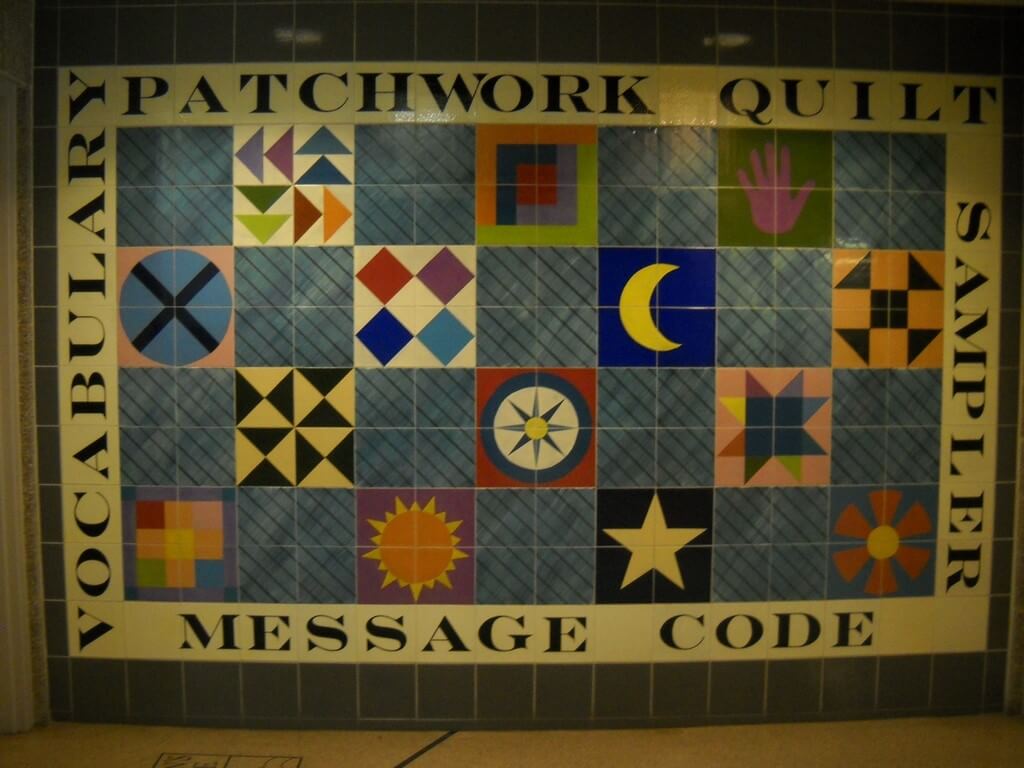 A whole rest area devoted to quilting!